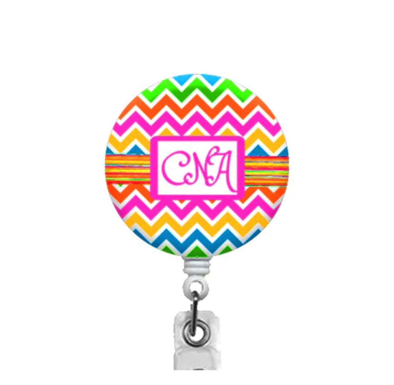 Colorful Zigzag CNA Badge Reel