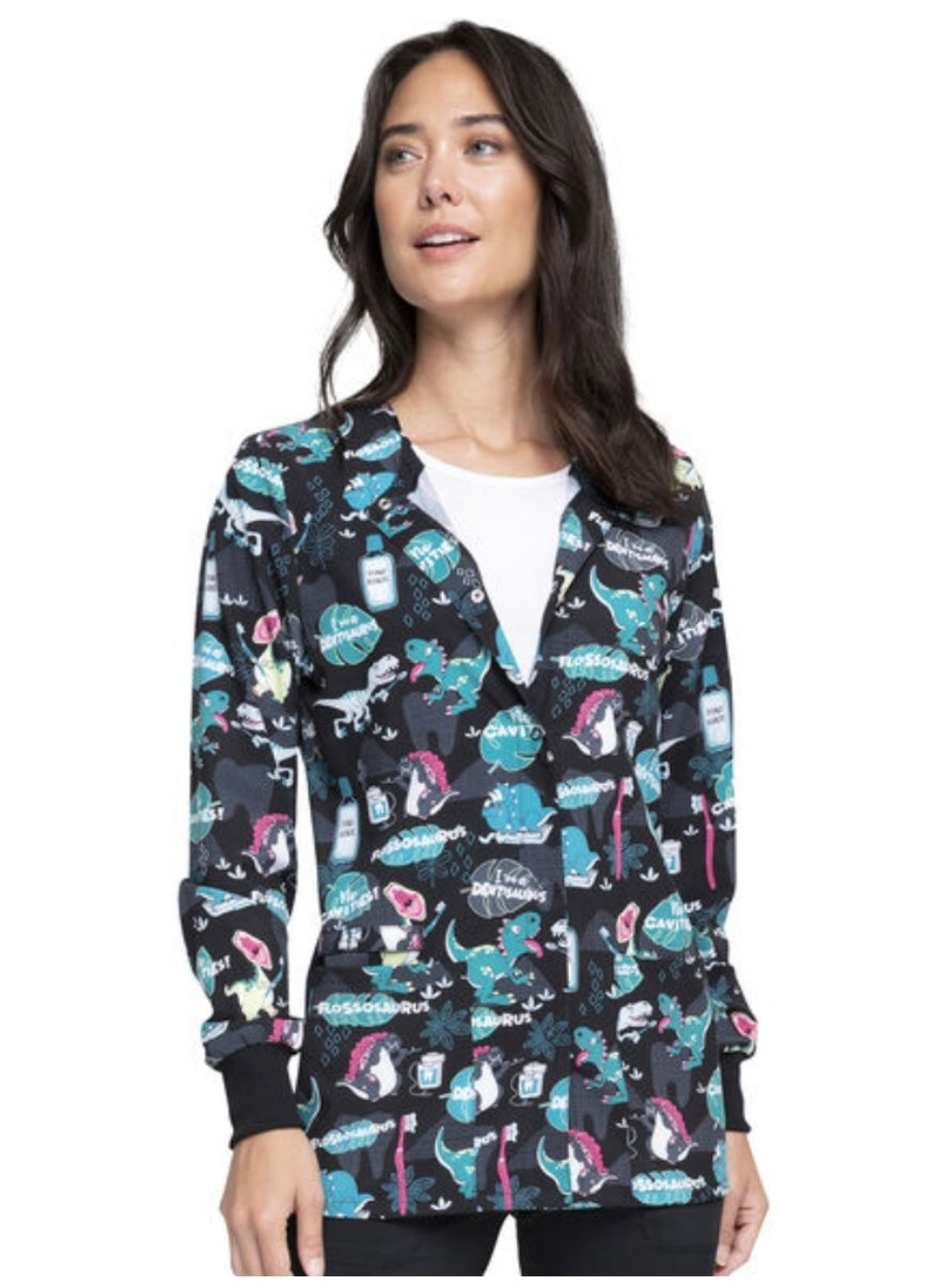 Dentisaurus Snap Front Warm Up Jacket