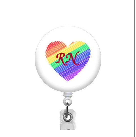 Rainbow RN Badge Reel